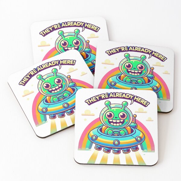 Item preview, Cute Alien in Hovercraft: THEY'RE ALREADY HERE!! designed and sold by Shs-Kenya.