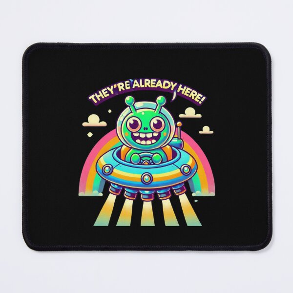 Item preview, Cute Alien in Hovercraft: THEY'RE ALREADY HERE!! designed and sold by Shs-Kenya.
