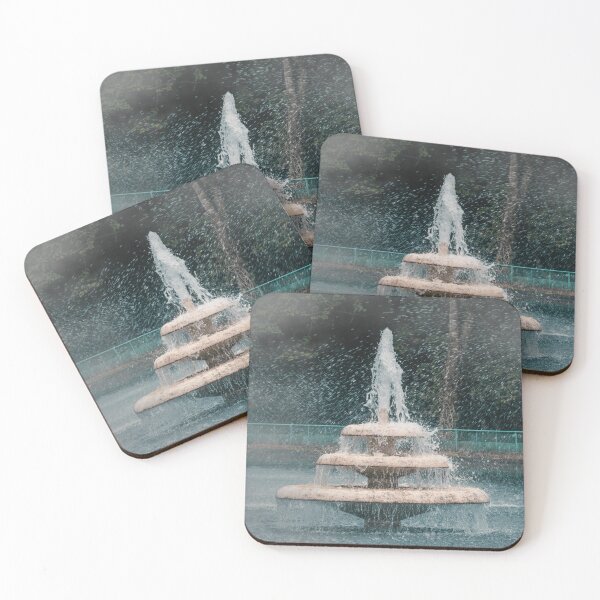 Item preview, Vintage-Inspired Hazy-Day Fountain in Park designed and sold by CountyKent.
