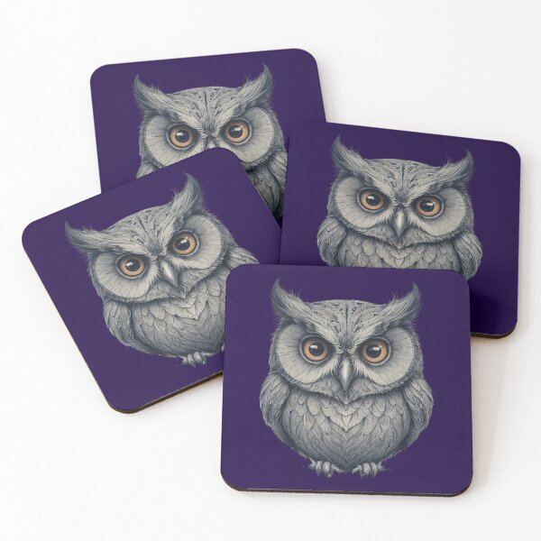 Item preview, Starry Barn Owl Big Eyes Animal Barn Bird designed and sold by Kia Blaze.