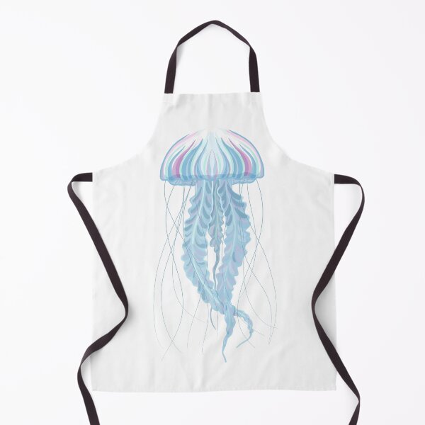Item preview, Blue and purple jellyfish designed and sold by Fox Swell Media.