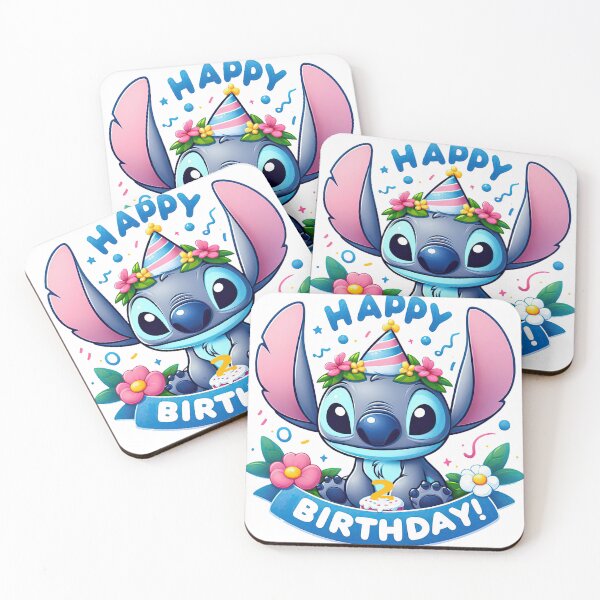 Item preview, Stitch 2. Birthday with cake designed and sold by OverTimeBGD.