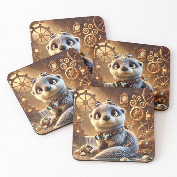 Item preview, Steampunk Sea Otter designed and sold by Sillytoe.