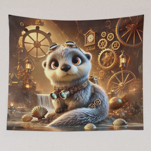 Item preview, Steampunk Sea Otter designed and sold by Sillytoe.