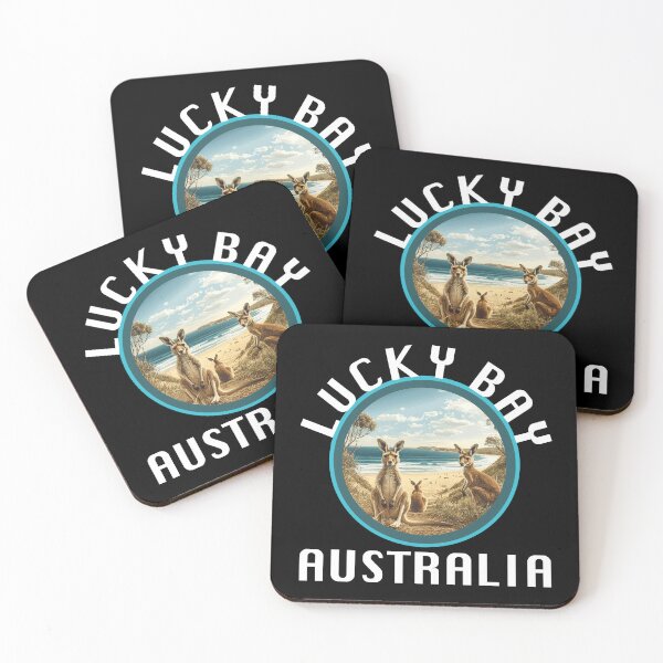 Item preview, Lucky Bay - Australia (with White Lettering) designed and sold by VelvetRoom.