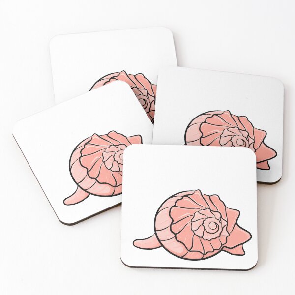 Item preview, Coral Peach Whelk Shell designed and sold by Fox Swell Media.