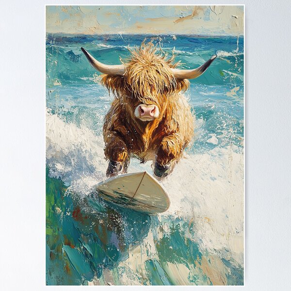 Artikel-Vorschau von Highland Cow , designt und verkauft von ArtHouseNiklas.