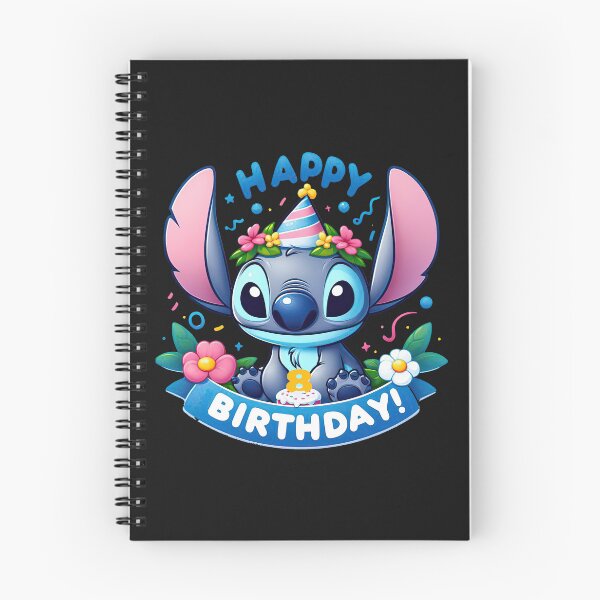 Item preview, Stitch 8. Birthday with flowers and cake designed and sold by OverTimeBGD.