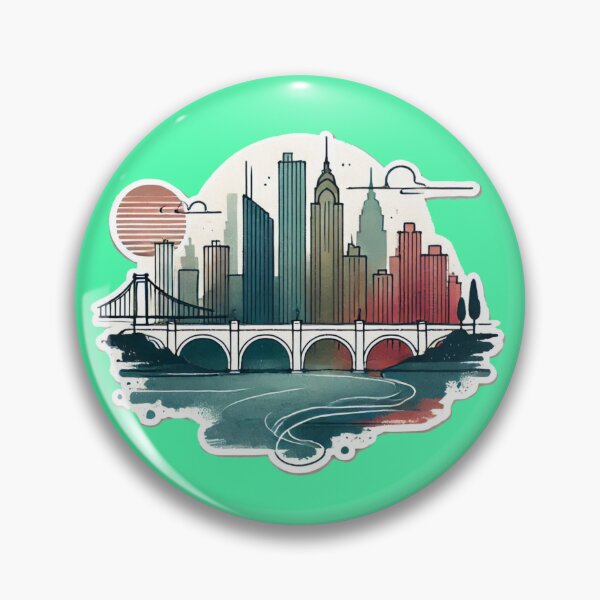 Item preview,  Roebling Suspension Bridge and Skyline in 3D Art,   designed and sold by PaintMeWorld.