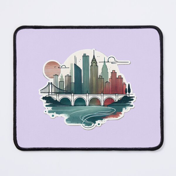 Item preview,  Roebling Suspension Bridge and Skyline in 3D Art,   designed and sold by PaintMeWorld.