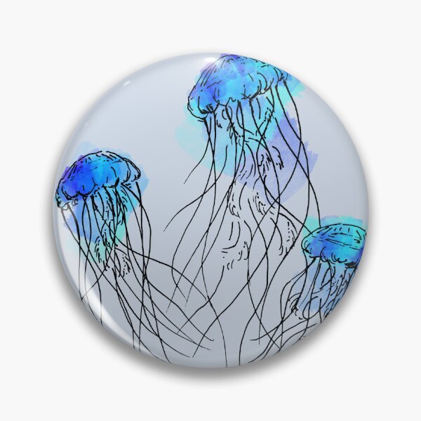 Item preview, Sea Nettle Jellyfish (blue) designed and sold by DragonOfShadows.