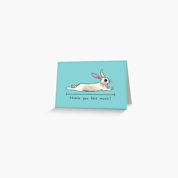Item preview, Little Bunny Rabbit Sploot Thank You This Much designed and sold by inKseparable.