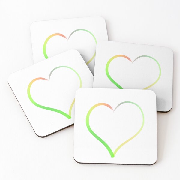 Item preview, Rainbow Heart designed and sold by La-Chula-Chola.