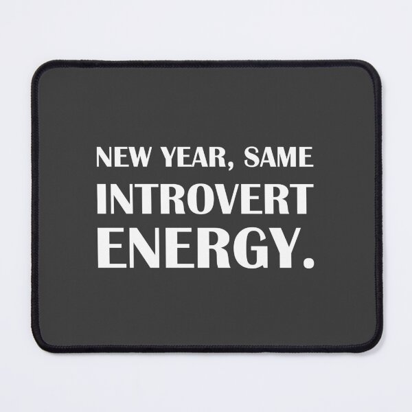 Item preview, New Year, Same Introvert Energy. / Introvert Joke Funny T-Shirt Label designed and sold by introvertvibes.