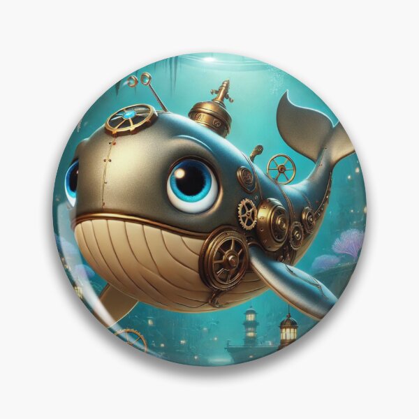 Item preview, Steampunk Sei Whale designed and sold by Sillytoe.