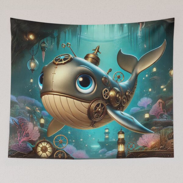 Item preview, Steampunk Sei Whale designed and sold by Sillytoe.