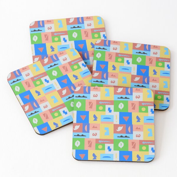 Item preview, Vibrant shape pattern designed and sold by EkoArt.