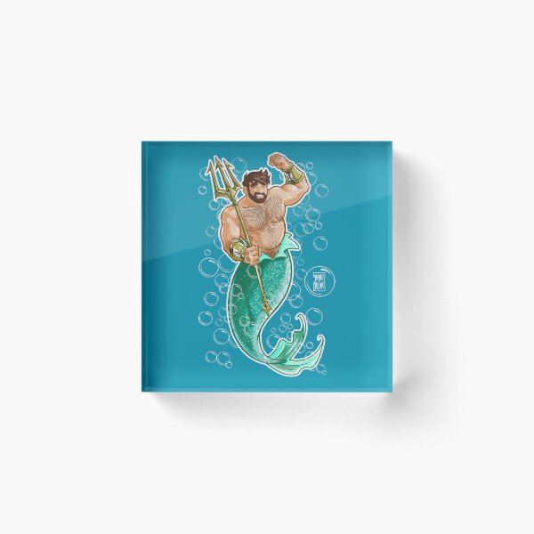 ADAM LIKES MERMEN Acrylic Block