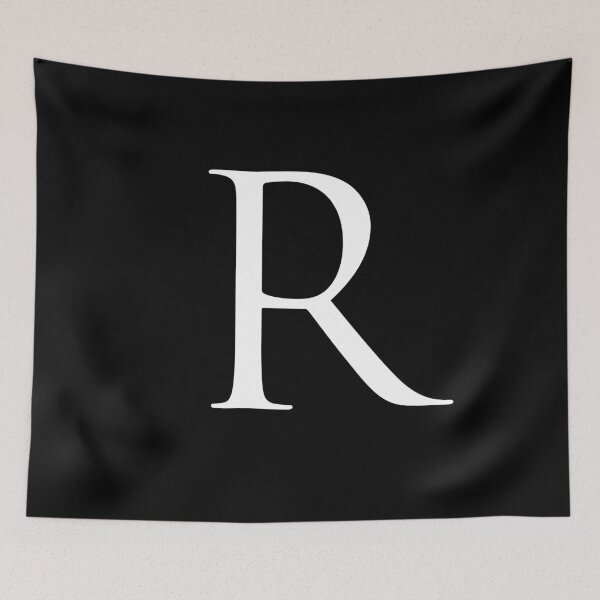 Item preview, Capital Letter R - Stylish Serif Font (White) designed and sold by STUDIO-72.