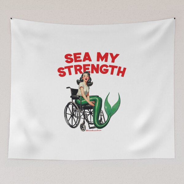 Item preview, Mermaid - Wheelchair Power designed and sold by BUABUABUA.