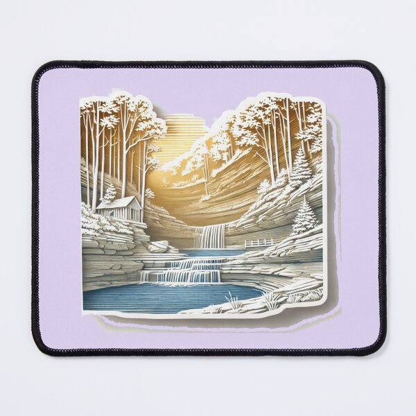 Item preview, Hocking Hills State Park in 3D Art, designed and sold by PaintMeWorld.