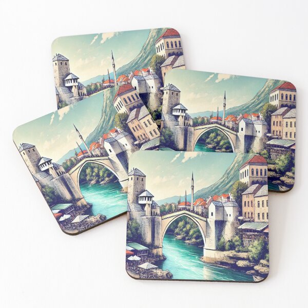 Item preview, Old bridge Mostar city designed and sold by TrendSh0p.