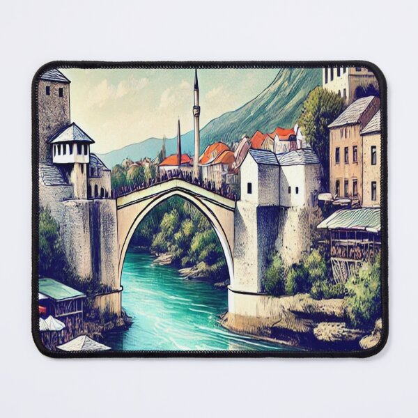 Item preview, Old bridge Mostar city designed and sold by TrendSh0p.