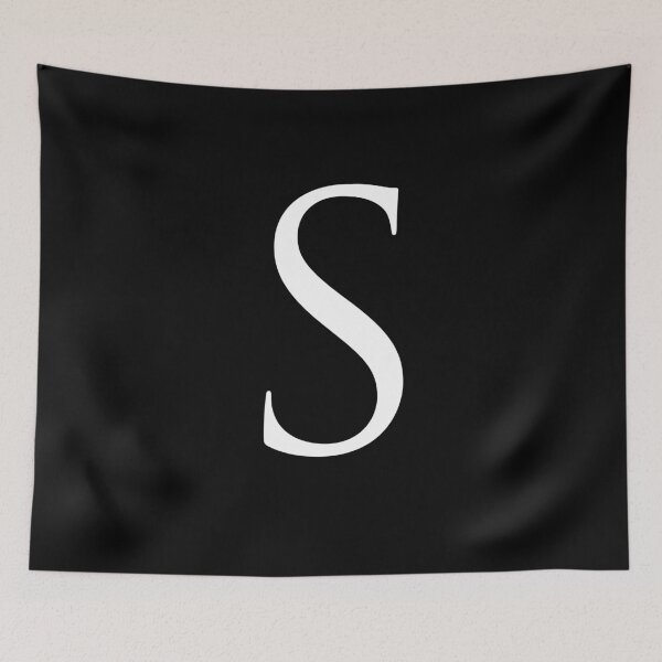 Item preview, Capital Letter S - Stylish Serif Font (White) designed and sold by STUDIO-72.