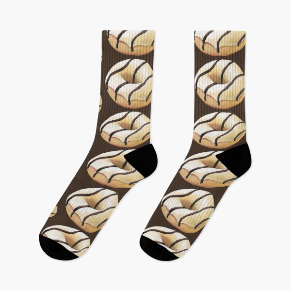 Item preview, Donut Shop Cute Vanilla Striped Pastry designed and sold by Lionheart Graphics.