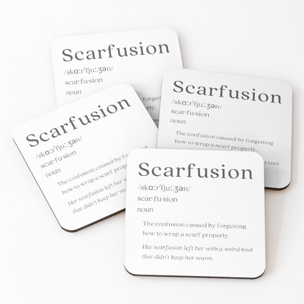 Item preview, Dictionary: Scarfusion designed and sold by nature. electrified..