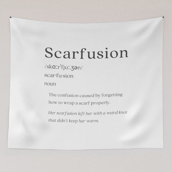 Item preview, Dictionary: Scarfusion designed and sold by nature. electrified..