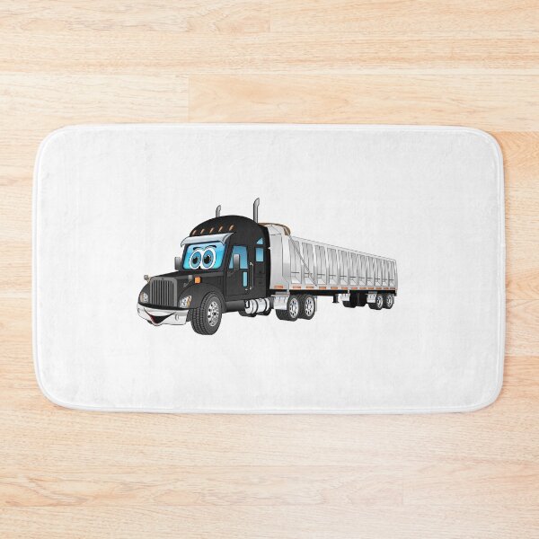 Item preview, Black semi dump truck cartoon designed and sold by Scott Hayes.
