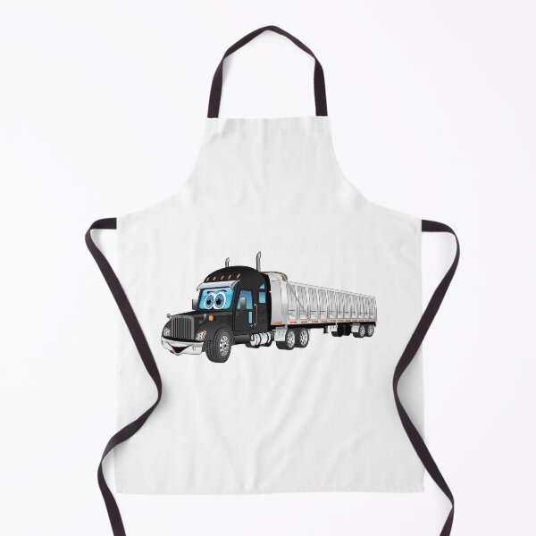 Item preview, Black semi dump truck cartoon designed and sold by Scott Hayes.