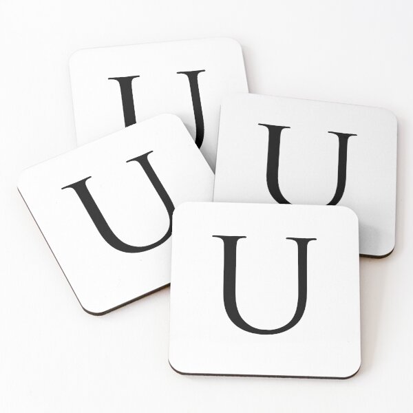 Item preview, Capital Letter U - Stylish Serif Font (Black) designed and sold by STUDIO-72.