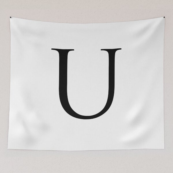 Item preview, Capital Letter U - Stylish Serif Font (Black) designed and sold by STUDIO-72.