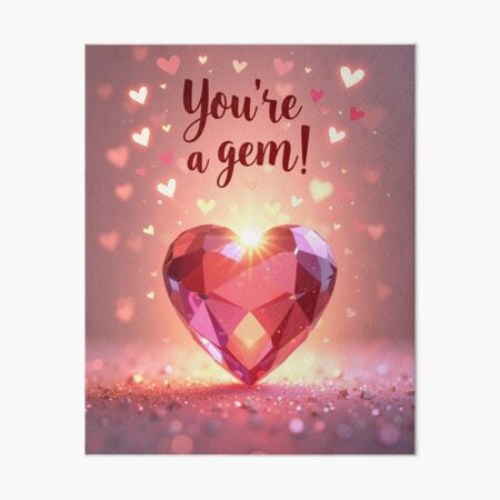 You're a gem Art Board Print