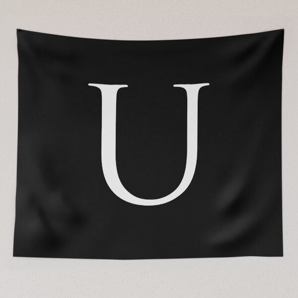 Item preview, Capital Letter U - Stylish Serif Font (White) designed and sold by STUDIO-72.