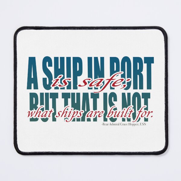 Item preview, Ship in Port Grace Hopper Quote designed and sold by Young Design Lab.