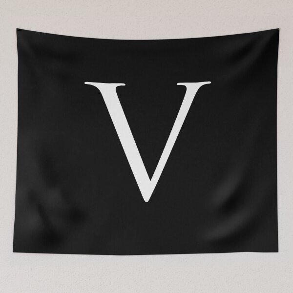 Item preview, Capital Letter V - Stylish Serif Font (White) designed and sold by STUDIO-72.