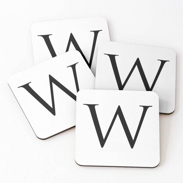 Item preview, Capital Letter W - Stylish Serif Font (Black) designed and sold by STUDIO-72.
