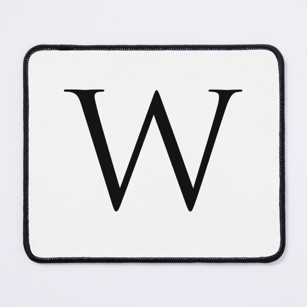 Item preview, Capital Letter W - Stylish Serif Font (Black) designed and sold by STUDIO-72.