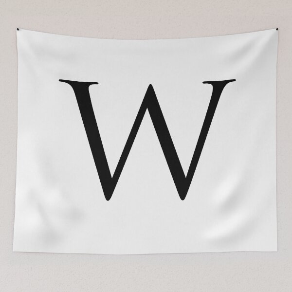 Item preview, Capital Letter W - Stylish Serif Font (Black) designed and sold by STUDIO-72.