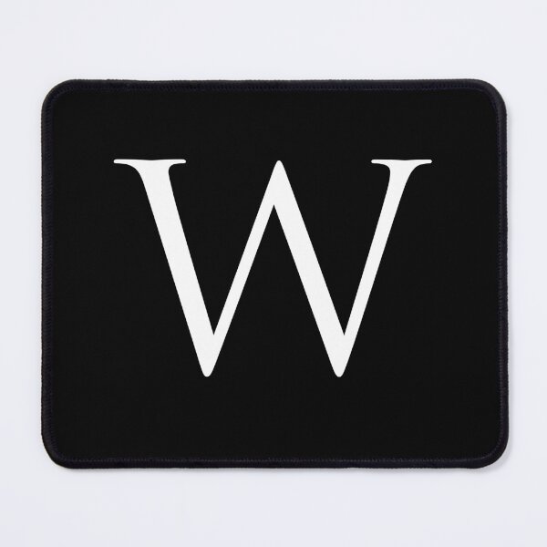 Item preview, Capital Letter W - Stylish Serif Font (White) designed and sold by STUDIO-72.