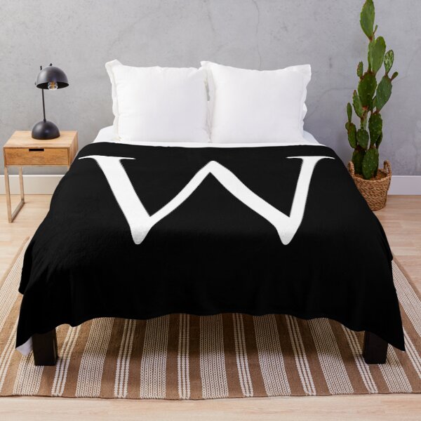 Item preview, Capital Letter W - Stylish Serif Font (White) designed and sold by STUDIO-72.
