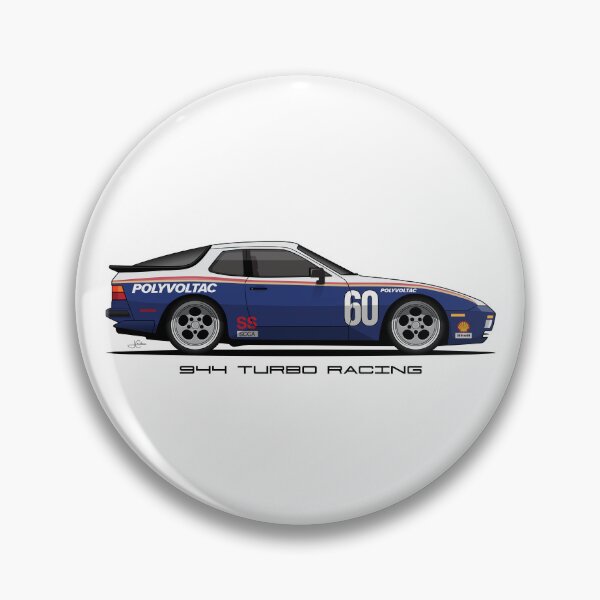 Artikelvorschau, Porsche 944 Turbo Retro-Rennwagen-Illustration entworfen und verkauft von blackdogshop.