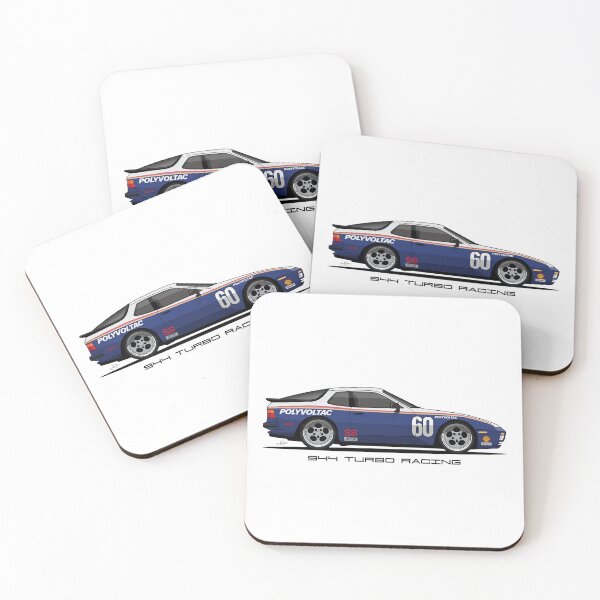 Item preview, Porsche 944 turbo retro Race Car Illustration designed and sold by blackdogshop.