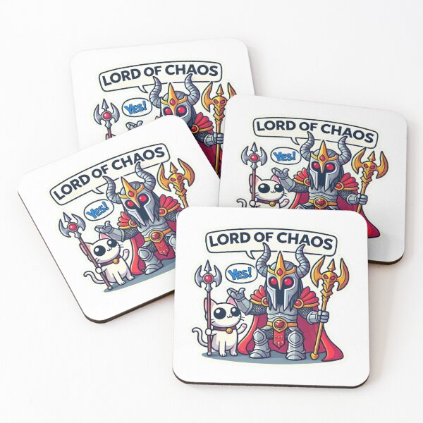 Item preview, Lord of Chaos and Cute Cat - Epic Fantasy Cartoon Art designed and sold by Psycho-Crazy.
