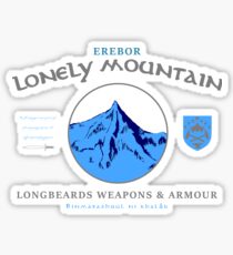 Longbeards Weapons & Armour : Erebor Lonely Mountain Sticker