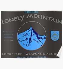 Longbeards Weapons & Armour : Erebor Lonely Mountain Poster