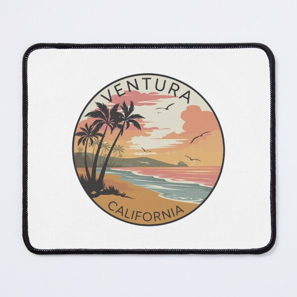 Item preview, Ventura, California - Beach Sunset Illustration designed and sold by CircinusStore.